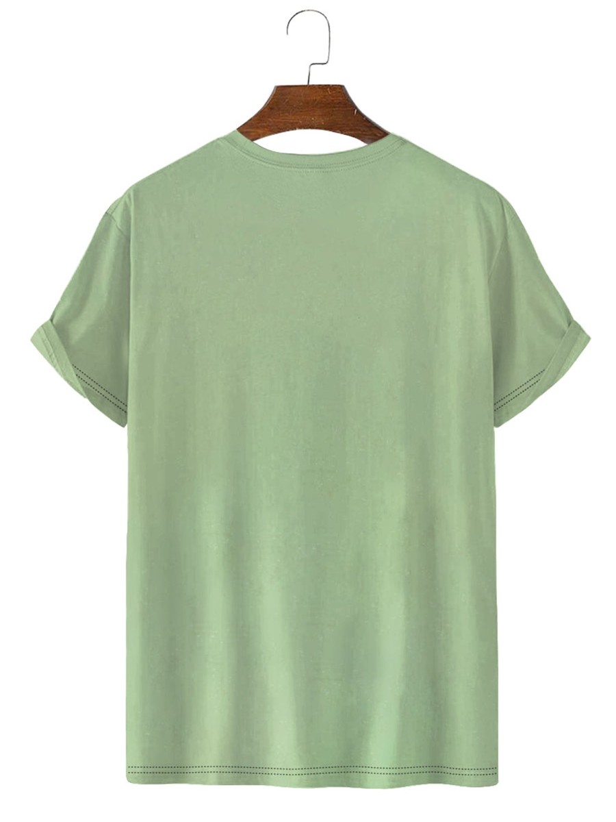 Men HLJ T-Shirts | Aloha Tiki Bar Short Sleeve T-Shirt Light Green