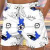 Men GYJ Bottoms | Casual Eye Print Shorts White