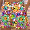 Men GYJ Shorts | Colorful Smiley Floral Print Track Shorts