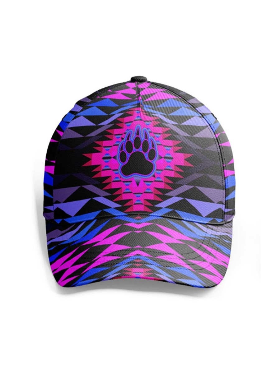 Accessories&Shoes GYJ | Geometric Triangle Pattern Personalized Paw Print Fashion Hat Purple