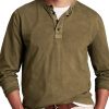 Men DJ Casual Long Sleeve Shirts | Half Open Collar Retro Casual Long Sleeve T-Shirt Army Green