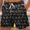 Men DJ Bottoms | Funny Fart Stick Figure Print Pocket Shorts Black