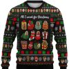 Men DJ Ugly Sweater | Fun Christmas Print Casual Crew Neck Sweatshirt Photo Color