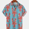 Men HLJ Shirts | Men'S Lobster Short Sleeve Shirt