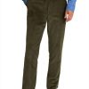 Men BXL Bottoms | Men'S Retro Corduroy Casual Elastic Waist Suit Pants Army Green