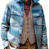 Men BXL Jacket | Men'S Casual Foil Marble Print Pocket Single-Breasted Jacket 04526143Xl Blue