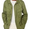 Men BXL Jacket | Men'S Solid Color Cotton Twill Multi-Pocket Casual Jacket Army Green