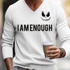 Men BXL Print Sweater | Men'S Casual I Am Enough Skull Print V-Neck Pullover Sweater 02021631Xl