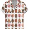 Men BXL Shirts | Hawaiian Fun Rainbow Print Casual Short Sleeve Shirt