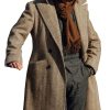 Men BXL Jacket | Men'S Wool Herringbone Double-Breasted Mid-Length Casual Coat Photo Color