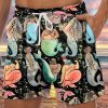 Men HLJ Bottoms | Bearded Mermaid Art Board Shorts Black