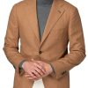 Men BXL Jacket | Men'S Solid Color Multi-Pocket Lapel Casual Blazer Khaki