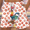 Men DJ Shorts | Fun Lip And Cock Print Pocket Tie Shorts