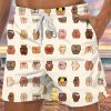 Men GYJ Bottoms | Ladies Butts Print Hawaiian Lounge Shorts