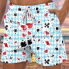 Men LJC Shorts | Poker Print Hawaiian Track Shorts Photo Color