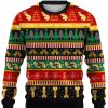 Men DJ Ugly Sweater | Fun Creative Merry Cockstmas Crew Neck Sweatshirt Photo Color