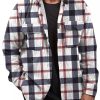 Men DJ Jacket | Classic Plaid Print Corduroy Double Pocket Single Breasted Jacket Photo Color