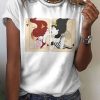 Women DJ | Women'S Lgbt Lesbian Art Card Queens Print Casual T-Shirt