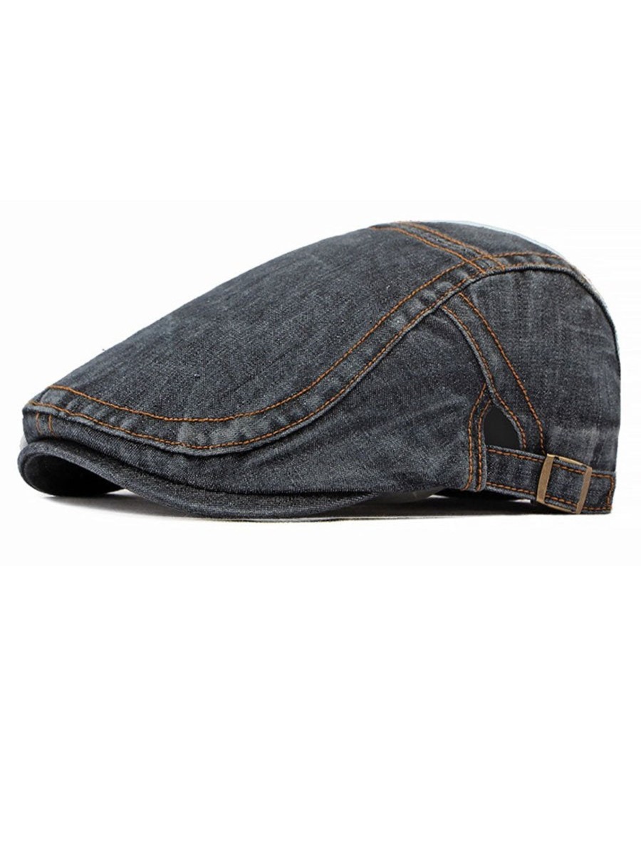 Accessories&Shoes BXL | British Retro Literary Casual Washed Denim Forward Hat