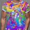 Men DJ T-Shirts | Men'S Rainbow Funny Daddy Cock Lgbt Pride T-Shirt Photo Color