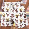 Men BXL Shorts | Hawaii Fun Christmas Cocks Printed Pocket Casual Shorts