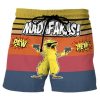 Men DJ Shorts | Angry Duck Print Pocket Shorts Photo Color