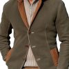 Men DJ Jacket | Daily Stand Up Collar Single Breasted Long Sleeve Jacket Army Green