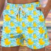 Men GYJ Bottoms | Duck Bubble Print Track Shorts Blue