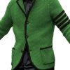 Men DJ Cardigan | Contrast Lapel Single-Breasted Double-Pocket Casual Knitted Cardigan Green