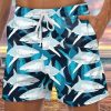 Men LJC Shorts | Shark Print Track Shorts Photo Color