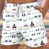 Men DJ Shorts | Fun Halloween Boobs Print Casual Pocket Shorts