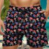 Men HWT Bottoms | Men'S Shorts Holiday Sexy Mushroom Print Beach Shorts Black