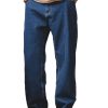 Men DJ Bottoms | Retro Versatile Pocket Casual Jeans Blue