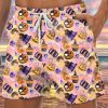 Men LJC Bottoms | Pumpkin Hat Print Track Shorts Photo Color