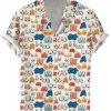 Men DJ Shirts | Ladies Chest Print Casual Short Sleeve Shirt