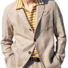 Men DJ Jacket | Three-Pocket Single-Breasted Solid Color Casual And Versatile Blazer Photo Color