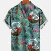 Men HLJ Shirts | Men'S Surf Retro Bright Graphic Print Short Sleeve Shirt Photo Color