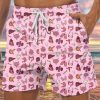 Men GYJ Shorts | Body Part Print Track Shorts Pink