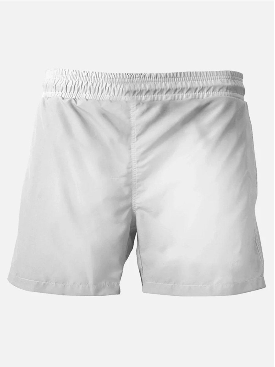 Men HLJ Shorts | Retro Nautical Breathable Comfort Beach Shorts White