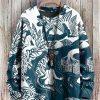 Men DJ Print Sweater | Beautiful Woman In The Forest Printed Casual Round Neck Pullover Sweater Photo Color