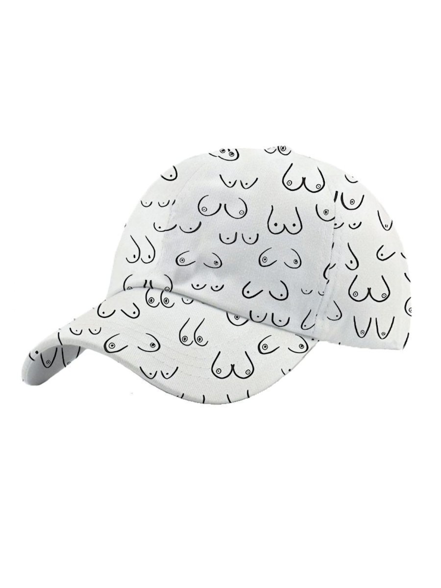 Accessories&Shoes GYJ | Simple Fashion Hat With Chest Print White