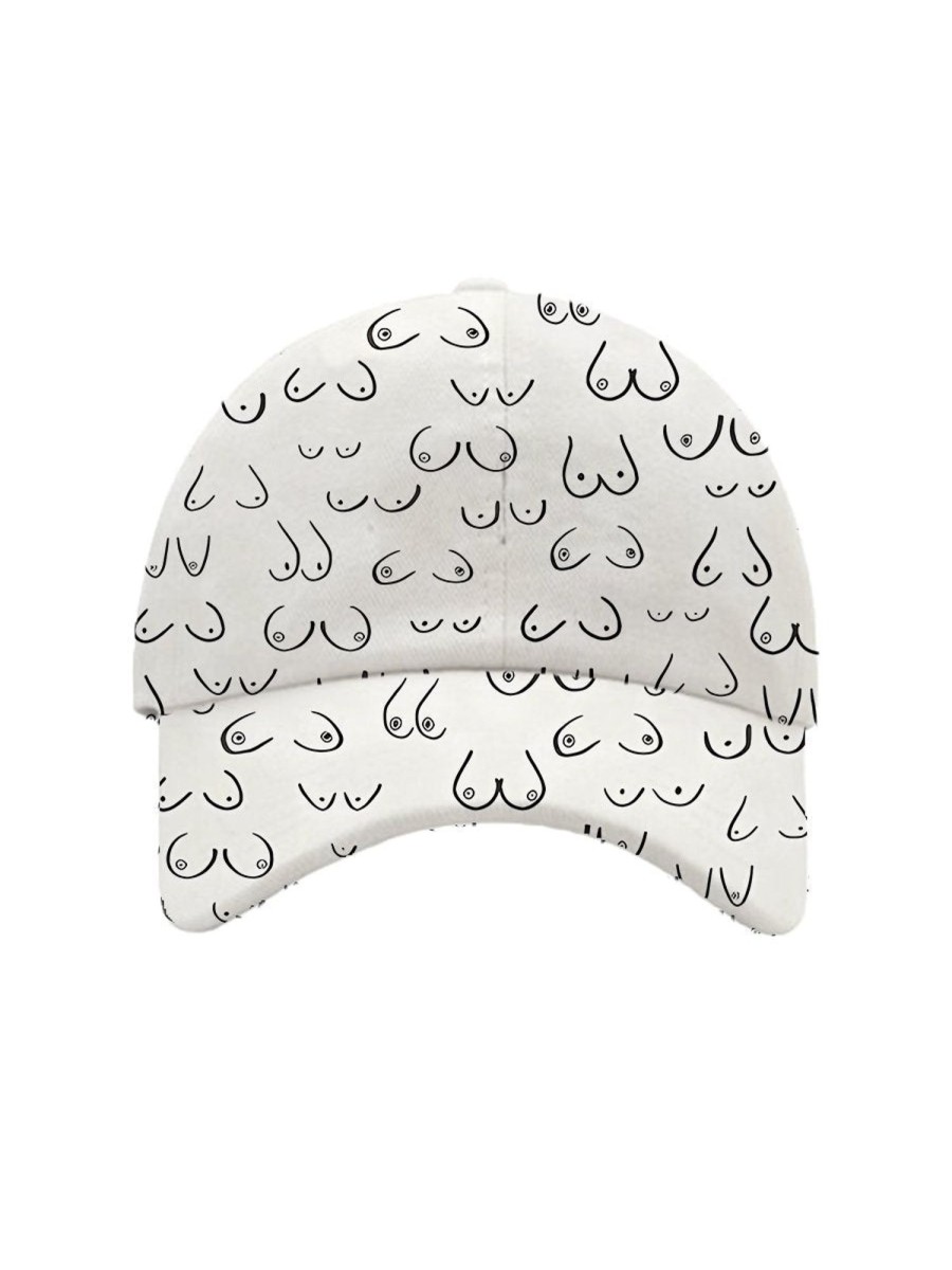 Accessories&Shoes GYJ | Simple Fashion Hat With Chest Print White