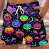 Men DJ Shorts | Halloween Colorful Print Casual Pocket Shorts Photo Color