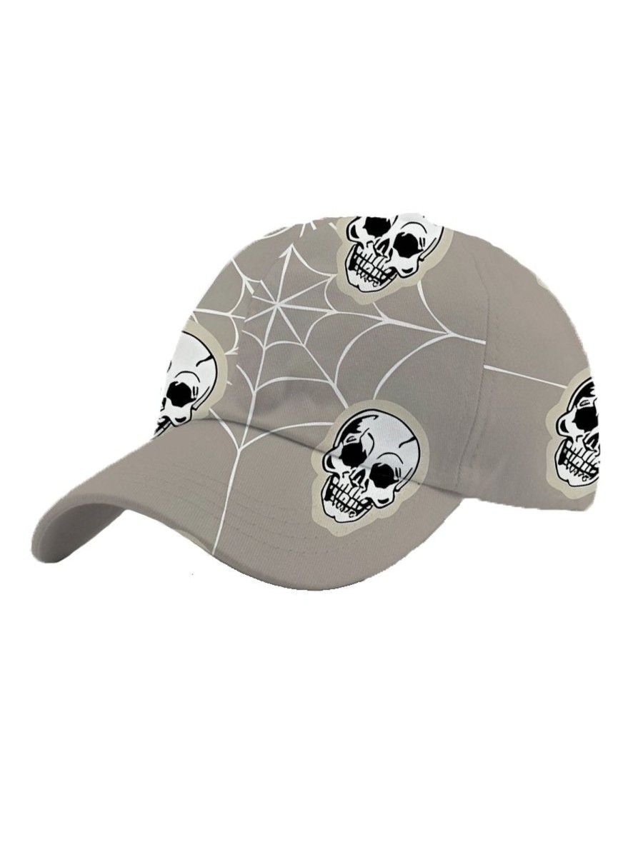 Accessories&Shoes LJC | Versatile Classic Skull Print Hat Photo Color