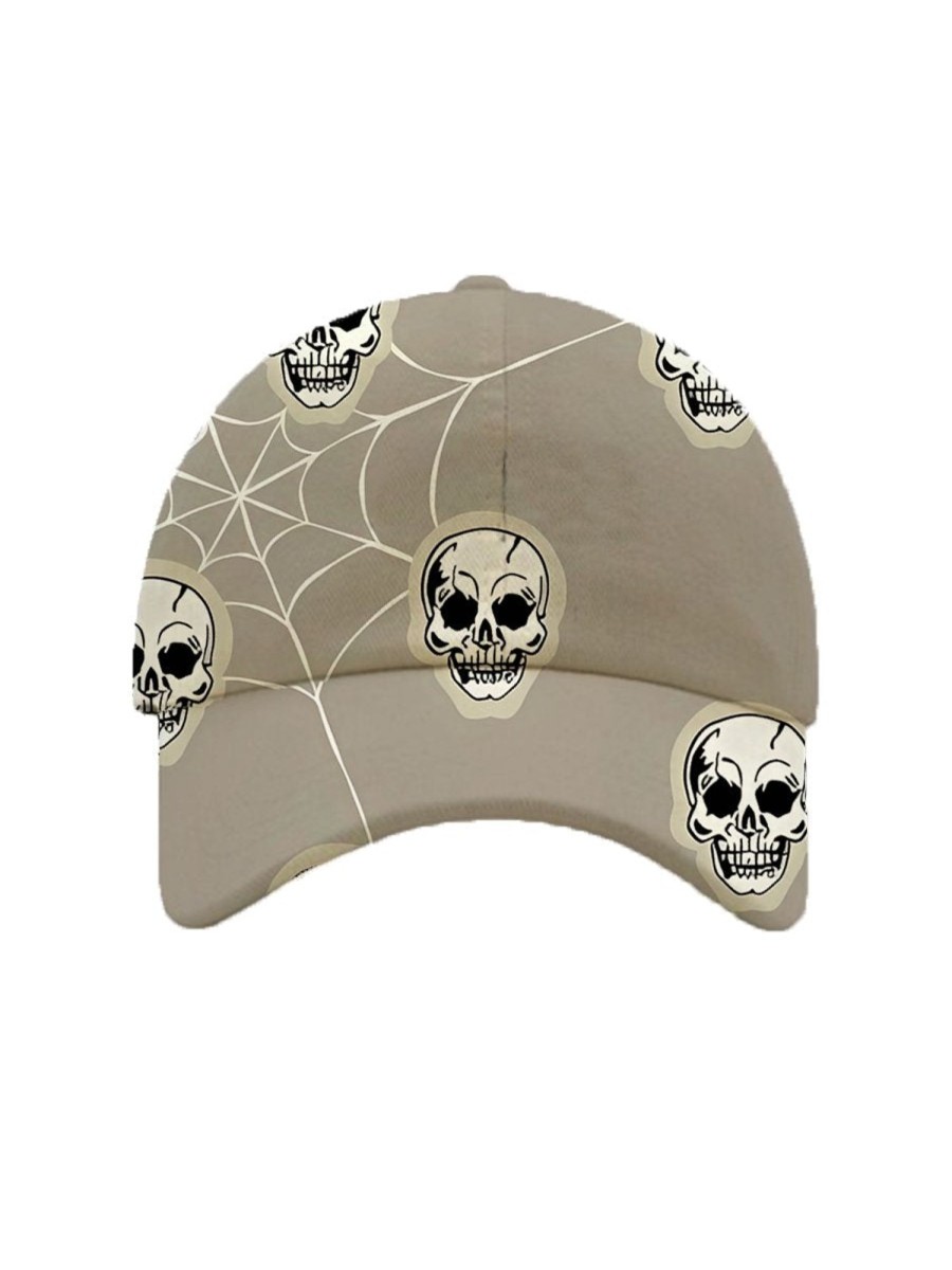 Accessories&Shoes LJC | Versatile Classic Skull Print Hat Photo Color