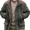 Men BXL Jacket | Vintage Multi-Pocket Polar Fleece Color-Blocked Patchwork Coat Army Green