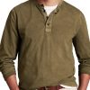 Men DJ Casual Shirts | Half Open Collar Retro Casual Long Sleeve T-Shirt Army Green