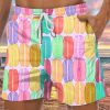 Men GYJ Shorts | Men'S Funny Macaron Print Casual Shorts Photo Color