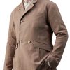 Men BXL Jacket | Men'S Solid Color Cotton And Linen Casual Blazer Camel