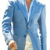 Men QMY Jacket | Casual Lightweight Solid Color Jacket Blue